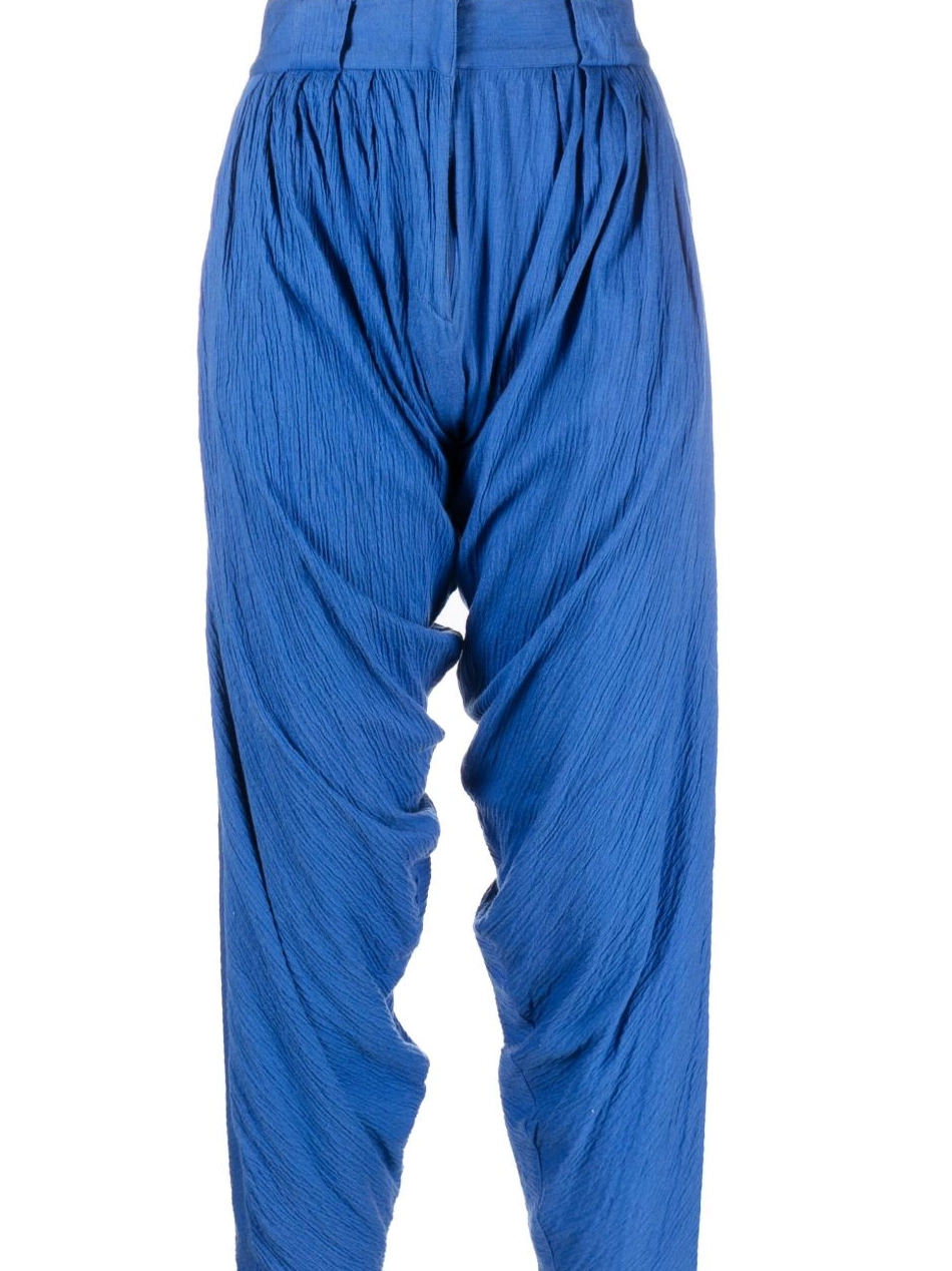 Affordable 1970s draped trousers cropped Women Versace 0816